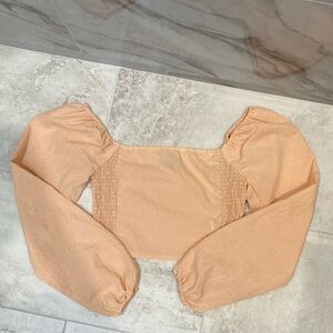 LIKE NEW Peach Off-Shoulder Top